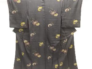 大正ロマン　絵皿模様着物